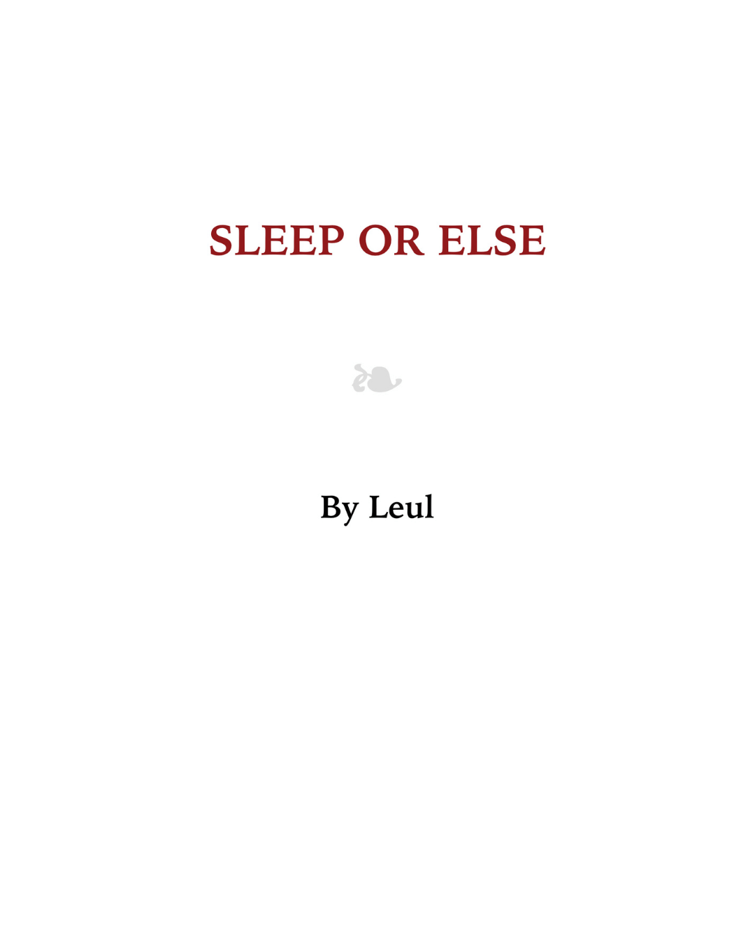 sleep or else book cover by leul shewangizaw